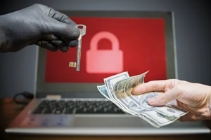 ransomware concept money in exchange of encryption key