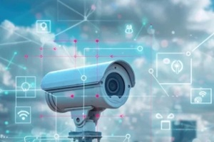 video surveillance camera representing AI surveillance technologies