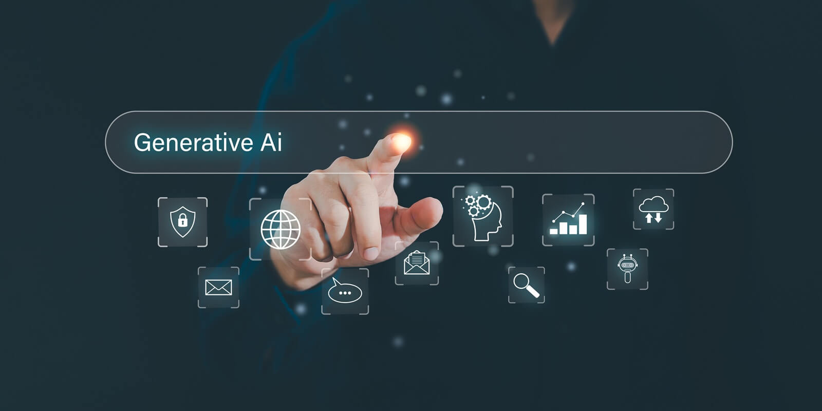 concept of artificial intelligence (AI) and futuristic digital technology