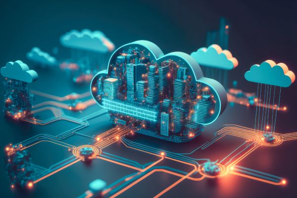 Vector Image Portraying Enhanced Security Features Of Cloud Migration Services