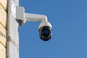 cctv camera installed outdoors