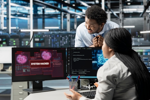 Managed it division helping to counteract a hacked system