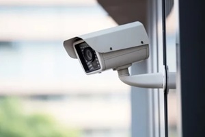 security camera on a wall, cctv