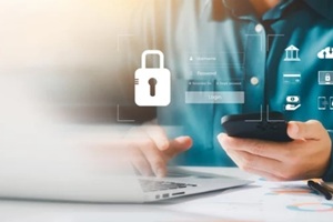 cybersecurity concept Global network security technology