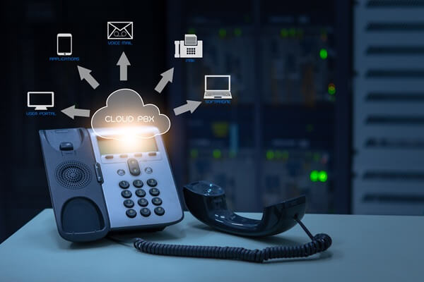 ip telephony cloud pbx concept