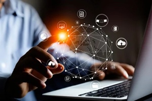 information technology networks internet connecting wireless devices around the world