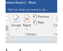 Microsoft Word Changes